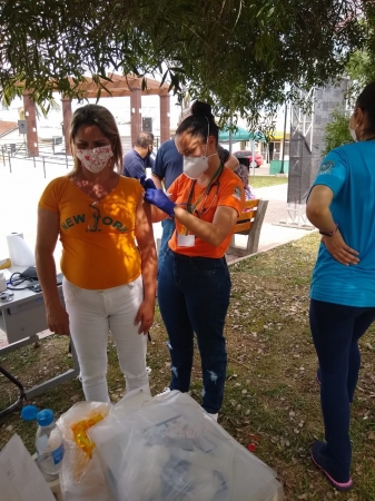 Aplicação da vacina Aplicação da vacina