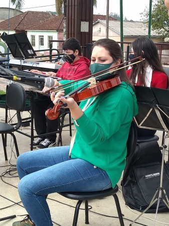 Praça Campos Salles Foi Cenário Para Apresentação dos Alunos do Curso de Música da Casa de Cultura Praça Campos Salles Foi Cenário Para Apresentação dos Alunos do Curso de Música da Casa de Cultura