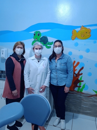 Sala de Vacinas e Sala Odontológica do Posto de Saúde de Pinhal Grande Recebem Pinturas Artísticas Sala de Vacinas e Sala Odontológica do Posto de Saúde de Pinhal Grande Recebem Pinturas Artísticas