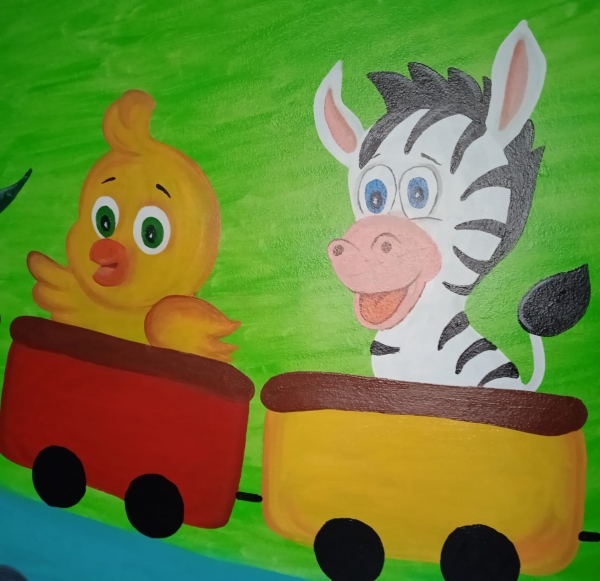 Sala de Vacinas e Sala Odontológica do Posto de Saúde de Pinhal Grande Recebem Pinturas Artísticas Sala de Vacinas e Sala Odontológica do Posto de Saúde de Pinhal Grande Recebem Pinturas Artísticas