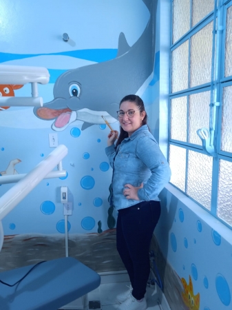 Sala de Vacinas e Sala Odontológica do Posto de Saúde de Pinhal Grande Recebem Pinturas Artísticas Sala de Vacinas e Sala Odontológica do Posto de Saúde de Pinhal Grande Recebem Pinturas Artísticas