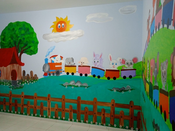 Sala de Vacinas e Sala Odontológica do Posto de Saúde de Pinhal Grande Recebem Pinturas Artísticas Sala de Vacinas e Sala Odontológica do Posto de Saúde de Pinhal Grande Recebem Pinturas Artísticas