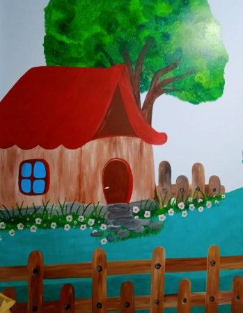 Sala de Vacinas e Sala Odontológica do Posto de Saúde de Pinhal Grande Recebem Pinturas Artísticas Sala de Vacinas e Sala Odontológica do Posto de Saúde de Pinhal Grande Recebem Pinturas Artísticas