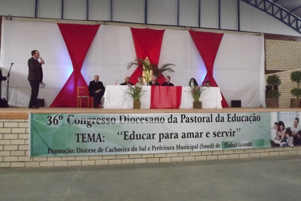 REALIZADO O 36º CONGRESSO DIOCESANO DA PASTORAL DA EDUCAÇÃO PINHAL GRANDE-RS REALIZADO O 36º CONGRESSO DIOCESANO DA PASTORAL DA EDUCAÇÃO PINHAL GRANDE-RS