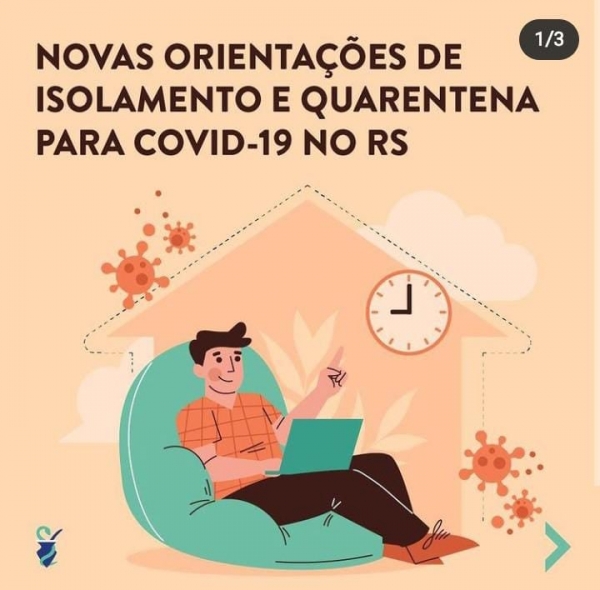 Vigilância Epidemiológica de Pinhal Grande Divulga Novas Orientações de Isolamento e Quarentena Para Covid-19 no Município Vigilância Epidemiológica de Pinhal Grande Divulga Novas Orientações de Isolamento e Quarentena Para Covid-19 no Município