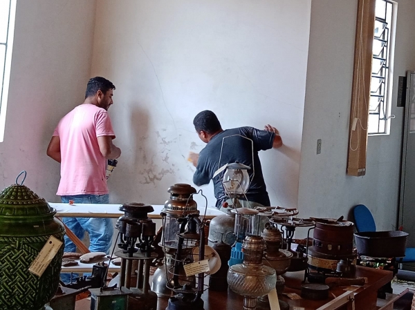Casa De Cultura de Pinhal Grande Recebe Restauração Na Sua Pintura Interna E Suspende Visitação Durante A Obra Casa De Cultura de Pinhal Grande Recebe Restauração Na Sua Pintura Interna E Suspende Visitação Durante A Obra
