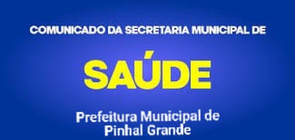 :::: COMUNICADO SECRETARIA DA SAÚDE :::: :::: COMUNICADO SECRETARIA DA SAÚDE ::::