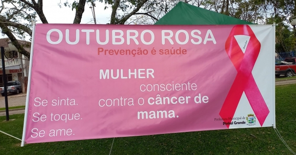 OUTUBRO ROSA: CICLO DE PALESTRAS COM DEPOIMENTOS SOBRE CÂNCER DE MAMA E DE PRÓSTATA DARÃO CONTINUIDADE AS ATIVIDADES ALUSIVAS AO OUTUBRO ROSA E NOVEMBRO AZUL EM PINHAL GRANDE OUTUBRO ROSA: CICLO DE PALESTRAS COM DEPOIMENTOS SOBRE CÂNCER DE MAMA E DE PRÓSTATA DARÃO CONTINUIDADE AS ATIVIDADES ALUSIVAS AO OUTUBRO ROSA E NOVEMBRO AZUL EM PINHAL GRANDE