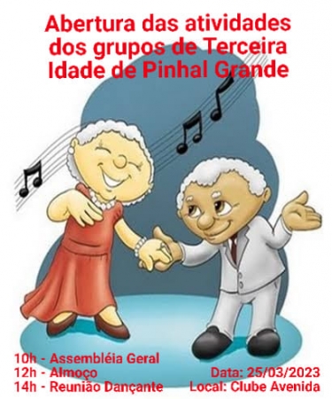 EDITAL DE CONVOCAÇÃO PARA ASSEMBLEIA GERAL ORDINÁRIA DA ASSOCIAÇÃO DOS GRUPOS DE TERCEIRA IDADE DO MUNICÍPIO DE PINHAL GRANDE EDITAL DE CONVOCAÇÃO PARA ASSEMBLEIA GERAL ORDINÁRIA DA ASSOCIAÇÃO DOS GRUPOS DE TERCEIRA IDADE DO MUNICÍPIO DE PINHAL GRANDE