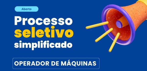 EDITAL Nº 01-2025 - Processo Seletivo Simplificado nº 08-2025 (Operador de Máquinas) EDITAL Nº 01-2025 - Processo Seletivo Simplificado nº 08-2025 (Operador de Máquinas)