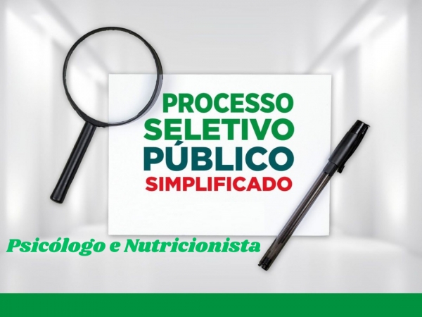 EDITAL Nº 01-2026 - Processo Seletivo Simplificado nº 04-2026 (Psicólogo e Nutricionista) EDITAL Nº 01-2026 - Processo Seletivo Simplificado nº 04-2026 (Psicólogo e Nutricionista)