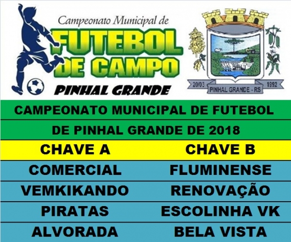 DOMINGO DIA 19 DE AGOSTO INICIA O CAMPEONATO MUNICIPAL DE FUTEBOL DE PINHAL GRANDE DOMINGO DIA 19 DE AGOSTO INICIA O CAMPEONATO MUNICIPAL DE FUTEBOL DE PINHAL GRANDE